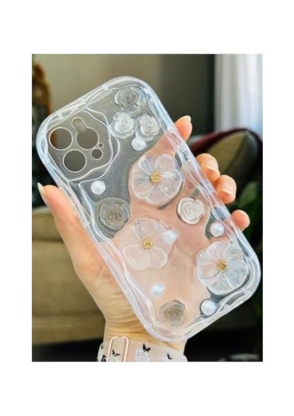 Aksesuar Iphone 12 ve 12 Pro ile Uyumlu Özel Tasarım 3D Oyuncak Çiçek Tasarımlı Esnek Silikon Kılıf modelleri