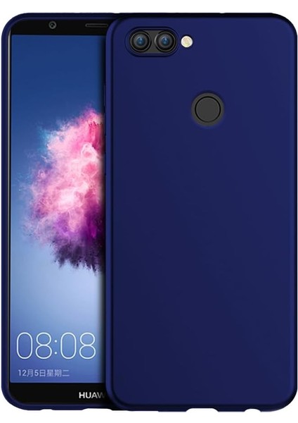 P Smart Uyumlu Sert Rubber Silikon Kılıf (Mavi)