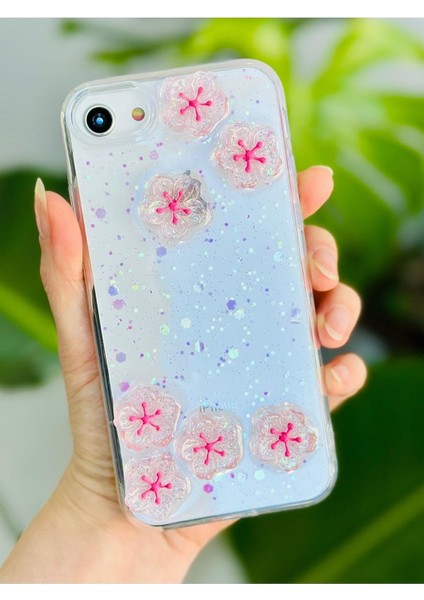 Aksesuar Iphone 7-8 - Se 2020 - Se 2022 ile Uyumlu Sakura 3D Oyuncak Figürlü Tasarım Kılıf
