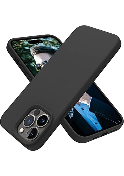 Trend Apple Iphone 12 ve 12 Pro Uyumlu Içi Kadife Lansman Liquid Silicone Kılıf Şok Emici Tam Koruma Sağlayan Kılıf (Siyah) fiyatları