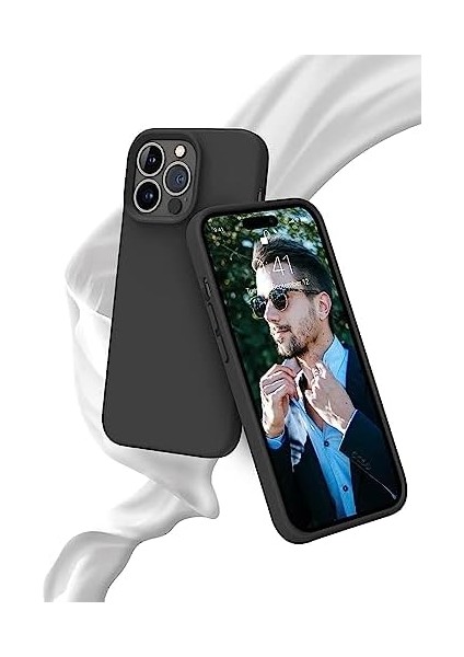 Trend Apple Iphone 12 ve 12 Pro Uyumlu Içi Kadife Lansman Liquid Silicone Kılıf Şok Emici Tam Koruma Sağlayan Kılıf (Siyah) modelleri