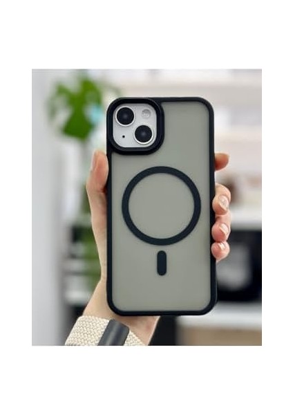 Aksesuar Iphone 13-14 ile Uyumlu Mat Magsafe Özellikli Şeffaf Kılıf fiyatları
