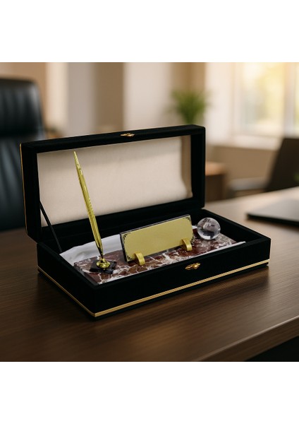 Kişiye Özel Baskılı - Mermer Isimlik - Masa Üstü Isimlik