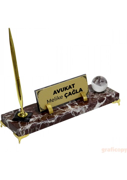 Kişiye Özel Baskılı - Mermer Isimlik - Masa Üstü Isimlik modelleri