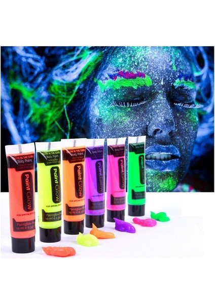 Glow Boya Fosforlu Krem Boya 12 Adet