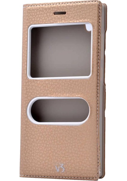 2967 Vestel Venüs V3 5040 ile Uyumlu Kılıf, Dolce Case, Gold