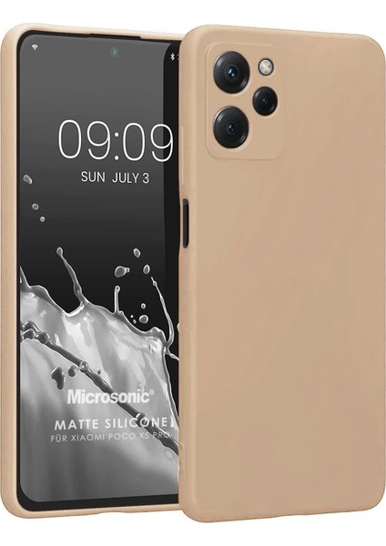 Matte Silicone Xiaomi Redmi 12 Için Kılıf Gold [redmi 12 ile Uyumlu Kılıf - Gold]