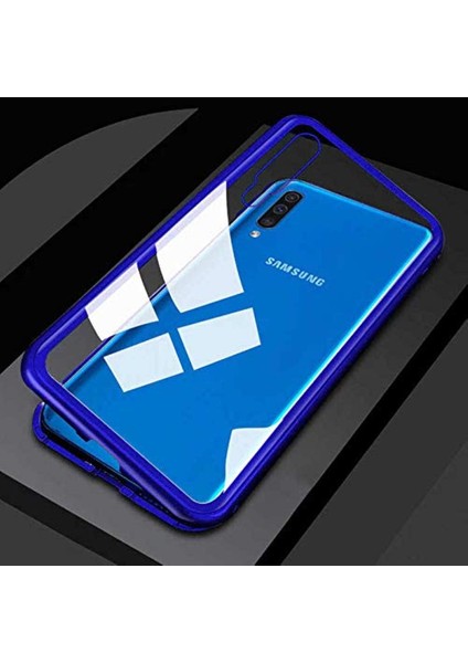 Samsung Galaxy M30 ile Uyumlu Devrim Mavi Cep Telefonu Kılıfı