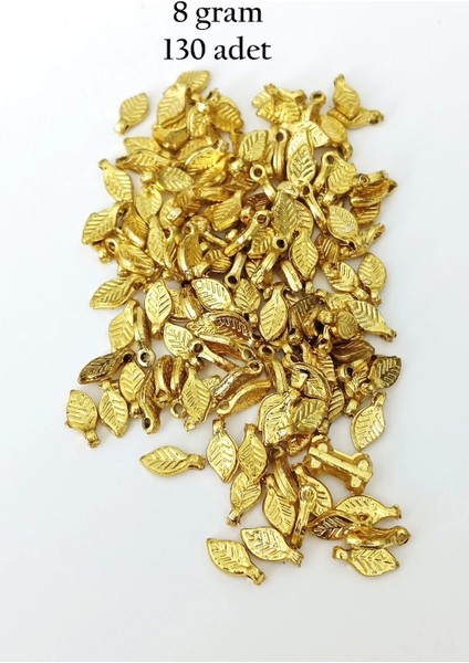 Oya Abiye Bileklik Kolye Pleksi Metalik Plastik Pul Altın Renk 8 Gram 130 Adet - BNC475
