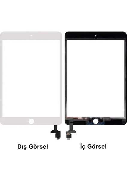 Apple iPad Mini 3 Uyumlu Dokunmatik Lens + Filmli