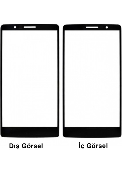 LG G4 Stylus Uyumlu Dokunmatik Lens (Siyah) VR-10548