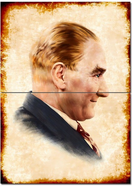 Mustafa Kemal Atatürk Art Mdf Poster 70CMX 100CM
