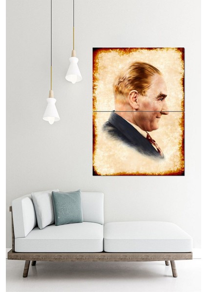 Mustafa Kemal Atatürk Art Mdf Poster 70CMX 100CM fiyatları
