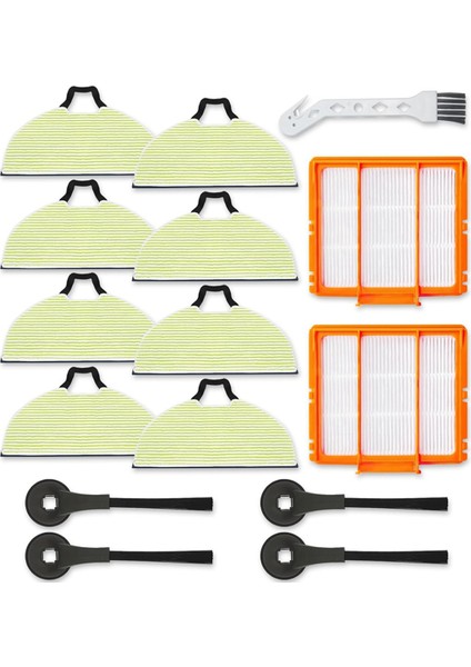 8pcs Mop Pedler Köpekbalığı RV2610WA RV2620WA RV2410WD AV2610WA Aı Ultra 2- 1 In-In-1 Robot Vakum Modelleri (Yurt Dışından)