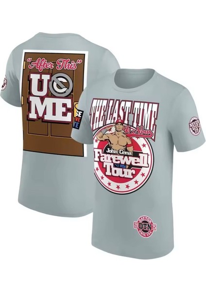 John Cena Uc Me Never Give Up Baskılı Pamuk T-Shirt