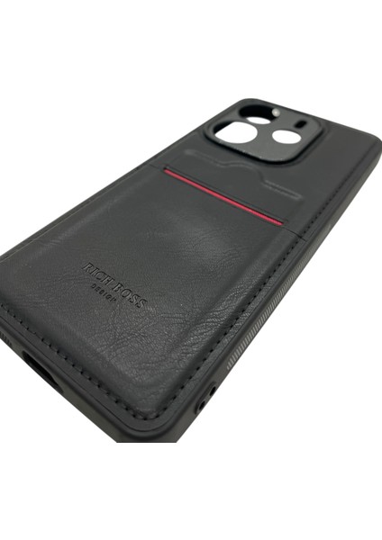 Samsung Galaxy S24 Fe Kartlıklı Rich Boss Lüx Deri Kılıf Siyah fiyatları