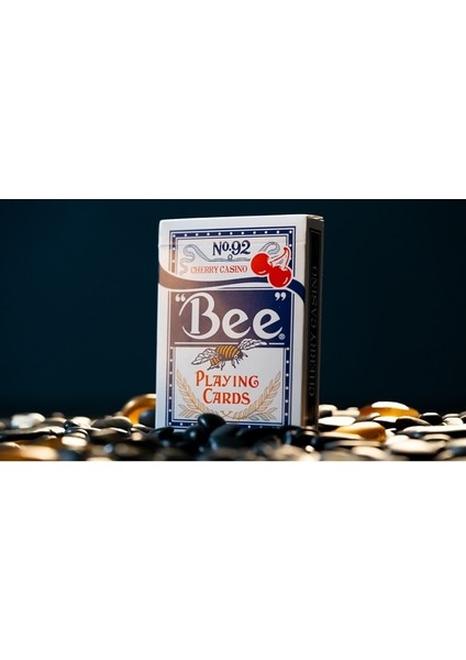 Limited Bee x Cherry Casino Mavi (Blue) Premium Oyun Kağıdı Iskambil Kartları destesi fiyatları