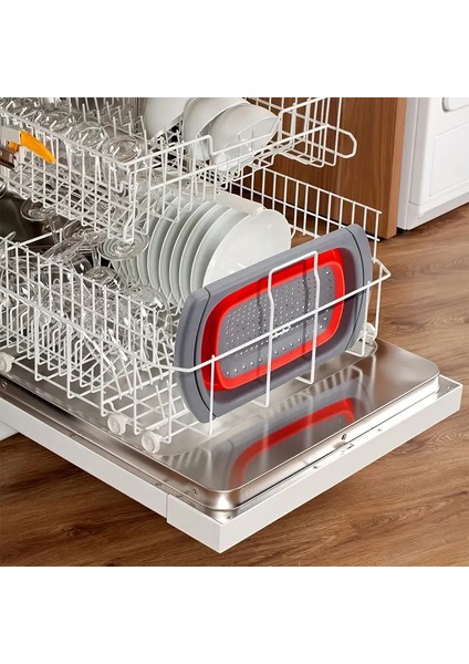 Katlanır Ayarlanabilir Dikdörtgen Süzgeç – 54x26x12 cm, Mutfak Lavabo Organizer, Sebze & Meyve Yıkama Aparatı fiyatları