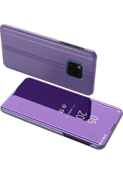 Huawei Mate 20 Pro Aynalı Kapaklı Lüx Kılıf