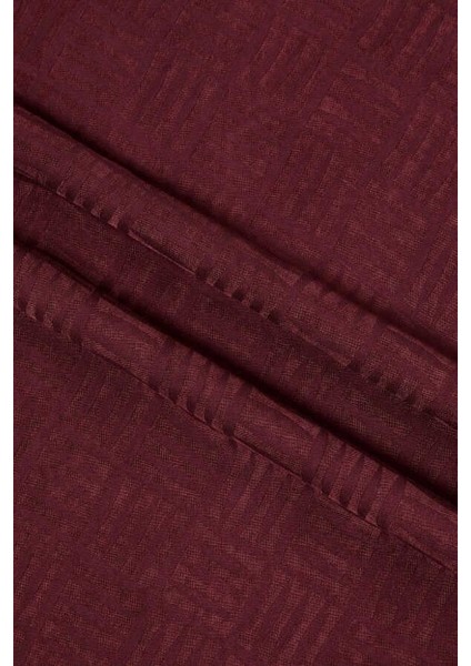 Iman Kare Bordo Naia Pamuk Şal 70X210 fırsatları