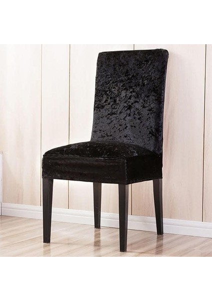 Kadife Sandalye Kılıfı – Esnek, Yıkanabilir, Kaymaz, Şık Tasarım – Modern Dekoratif Sandalye Örtüsü