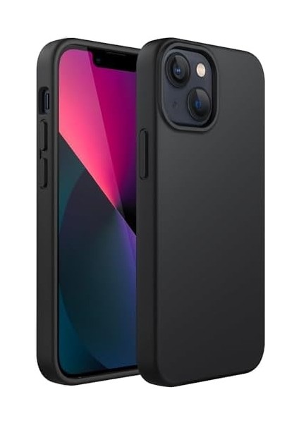 Apple iPhone 14 Plus Uyumlu Özel Ipeksi Dokunuş Hissi Veren Içi Yumuşak Kadife Lansman Silikon Kılıf Kapak (Siyah) fiyatları