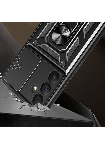 Samsung Galaxy A15 Uyumlu Kamera Korumalı Sürgülü Yüzüklü Tank Kılıf fiyatları