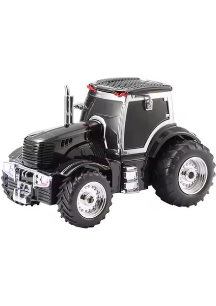 Traktör Temalı Radyo Taşınabilir Bluetooth Speaker ve Hoparlör Hediyelik ve Çağdaş Tarzı Iç ve Dış Mekan Multiband USB Aux Tf Kart Girişli Dekoratif Klasik Radyo WS-560 (Siyah)