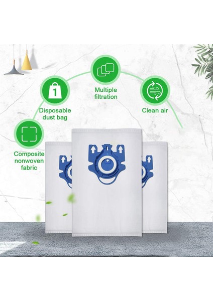 50PCS Miele Tip Gn Vakum ve 20 Paket Filtreleri Için Yedek Toz Torbaları S2 S5 S8 C1 C3 Vakum Süpürge Aksesuarları (Yurt Dışından) modelleri
