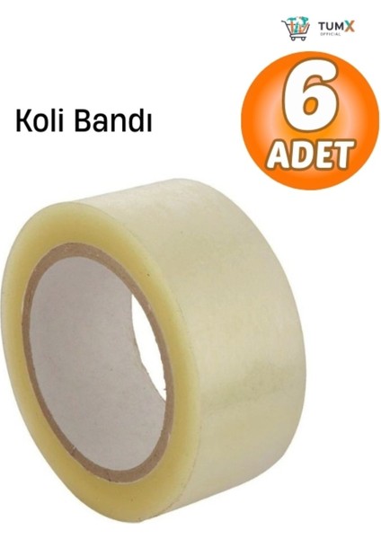 Şeffaf Koli Bandı 45MM x 100M (6 Adet)