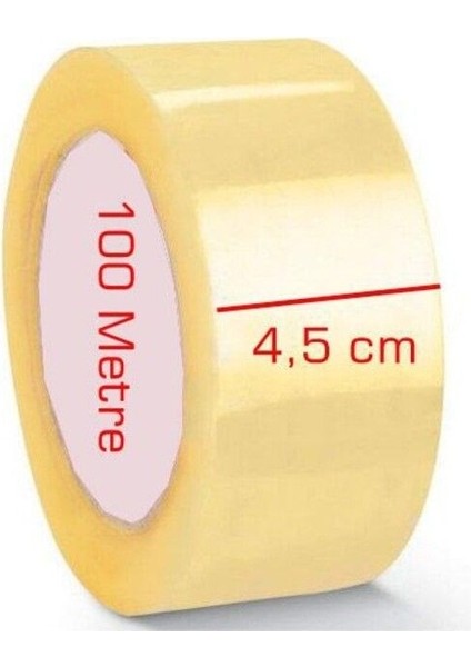 Şeffaf Koli Bandı 45MM x 100M (6 Adet) fiyatları