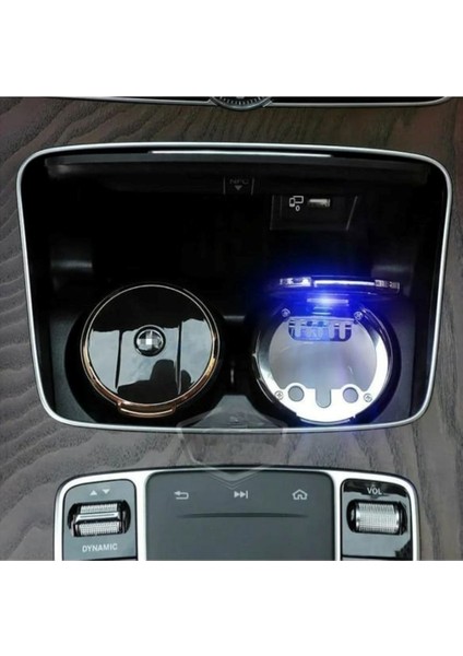 Porselen / Seramik Yanmaz Koku Geçirmez Işıklı Lüx Oto Küllük Dumansız Kapaklı Spor Araç Içi fırsatları