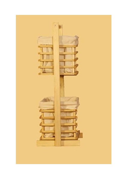 Home 2 Katlı Hasır Örgü Patates Soğan Sepeti - Meyvelik ve Sebzelik, Doğal Hasır Kaplamalı Gövde, Mutfak Için Şık ve Dayanıklı Saklama Çözümü (2 Kahtlı Ahşap Natural) fiyatları