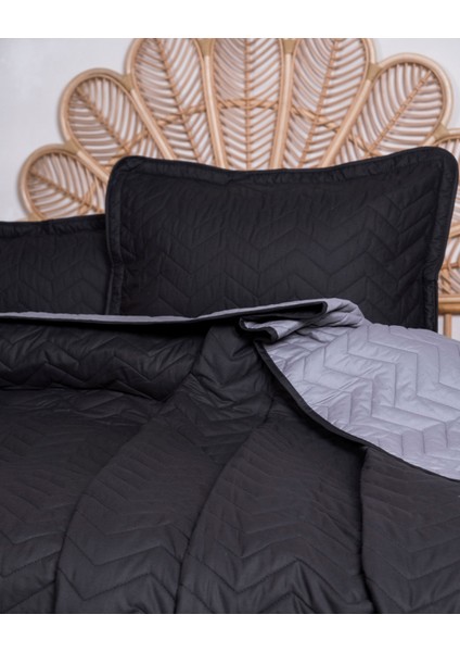 Pamuk Tek Kişilik Yatak Örtüsü Seti Prestige V7 Antrassit modelleri