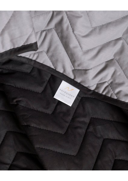 Pamuk Tek Kişilik Yatak Örtüsü Seti Prestige V7 Antrassit fırsatları