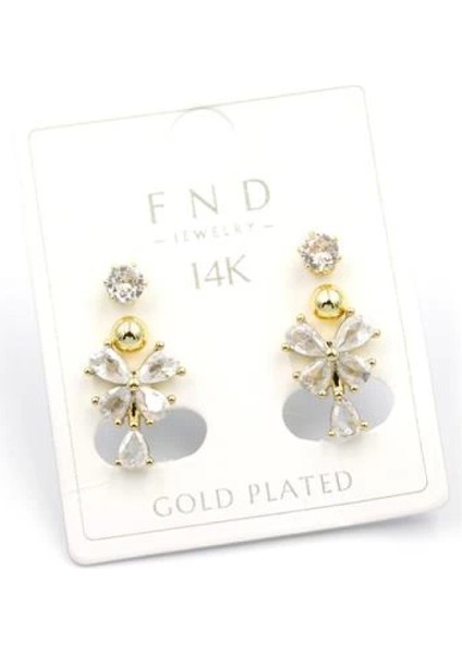 Çoklu Kelebek Küpe - Altın