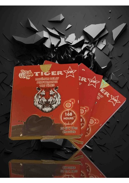 3 Adet Tiger Bitkisel Karışımlı Cinseng Özel Çikolata