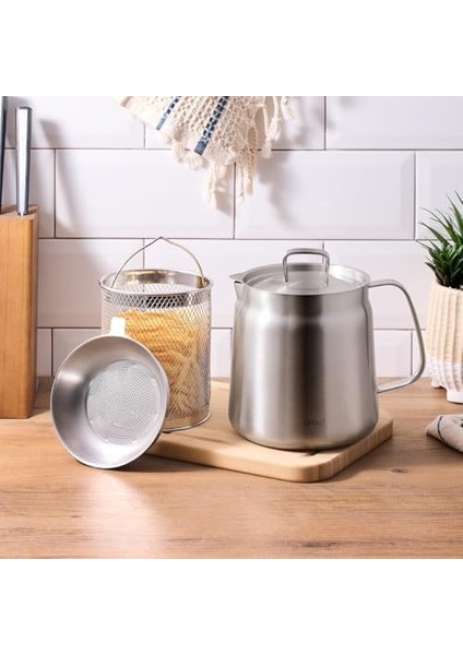 Çelik Kızartma Potu 2 Litre fiyatları