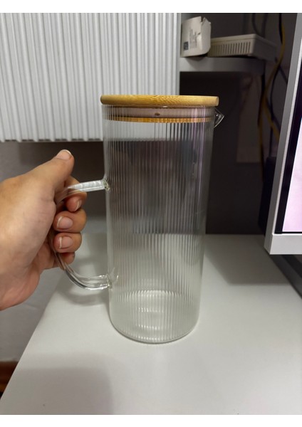 Cam Kulplu Sürahi Yağdanlık 1000ML fiyatları