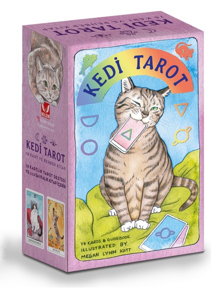 Kedi Tarot (Cat Tarot) 78 Tarot Kartı ve Rehber Kitap