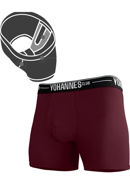 Erkek Özel Bölmeli Pamuklu Boxer, anatomik destekli