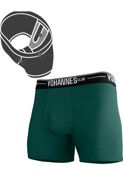 Erkek Özel Bölmeli Pamuklu Boxer, cilt dostu iç giyim