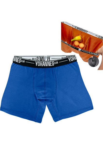 Erkek Özel Anatomik Pamuklu Boxer, konforlu günlük giyim