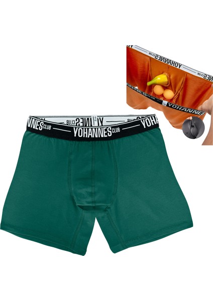 Erkek Özel Anatomik Pamuklu Boxer, cilt dostu iç giyim