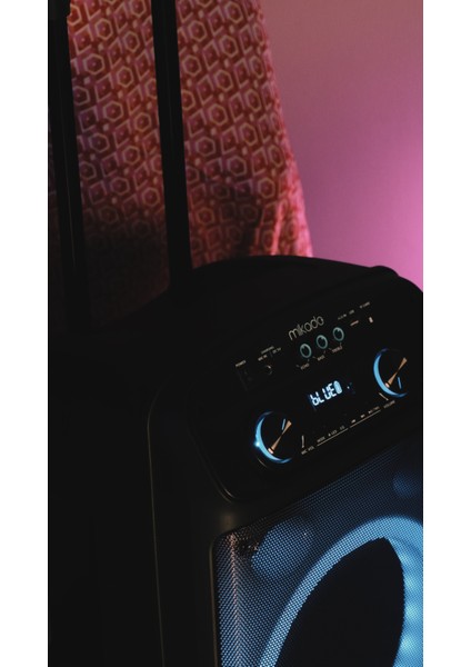 MD-BT505 60W Usb/bt/tf/tws LED Işıklı Kablosuz ve Kafa Mikrofonlu Toplantı-Parti Hoparlörü