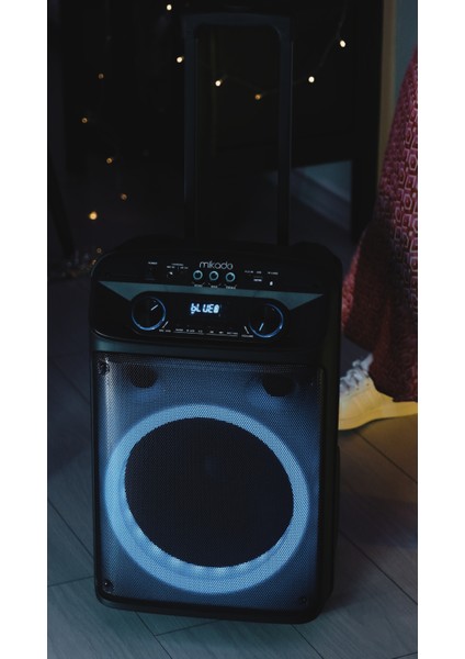 MD-BT505 60W Usb/bt/tf/tws LED Işıklı Kablosuz ve Kafa Mikrofonlu Toplantı-Parti Hoparlörü