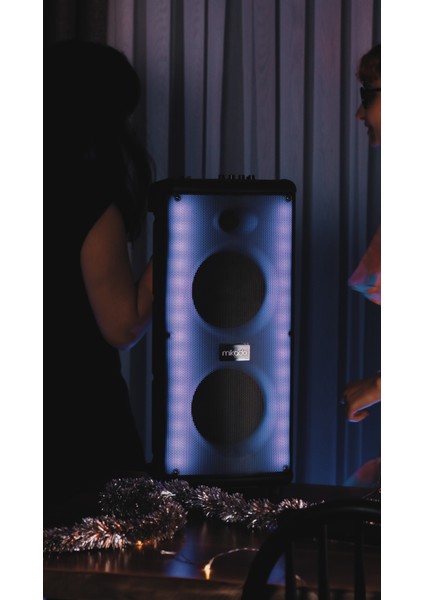 MD-833KP 7.4V3000MAH 30W Bluetooth/usb/tf/fm/led Işıklı Kablolusuz Mikrofonlu Toplantı Anfisi