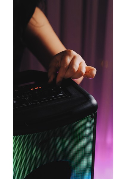 MD-833KP 7.4V3000MAH 30W Bluetooth/usb/tf/fm/led Işıklı Kablolusuz Mikrofonlu Toplantı Anfisi