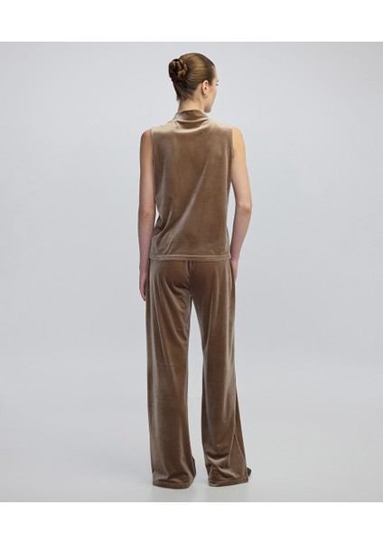 Yüksek Yaka Kadife Bluz IW6250006033014 fırsatları