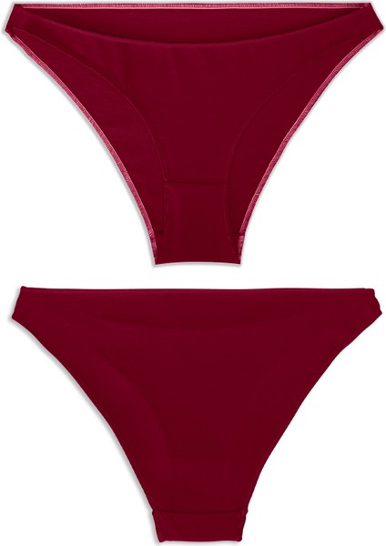 Kadın Pamuklu Basic Bikini Slip, 5'li Paket,hassas ten uyumlu